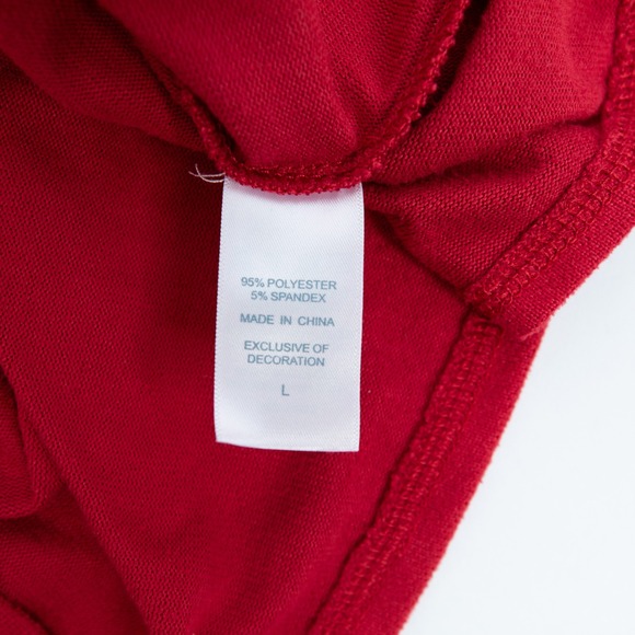 Nautica Mens Red Long Sleeve V‎ Neck T-Shirt Top Soft Stretch Large - Picture 11 of 13